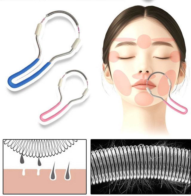 깔끔더하기 얼굴 잔털 제거기 솜털 정리기, 1개, 로즈핑크