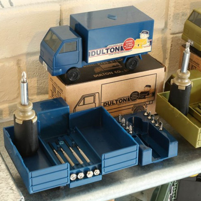 미니드라이버 덜튼 미니 공구함 자동차 공구함 드라이버 셋트 데스크테리어 정리함, 2개