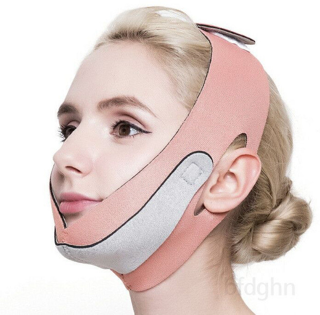 리프팅 마스크 실리콘 얼굴밴드 얼굴주름 리프팅 안면거상밴드 턱리프팅 슬리밍 경락 마사지 탄력 개선 페이스라인 관리 노화방지 효과, 1개