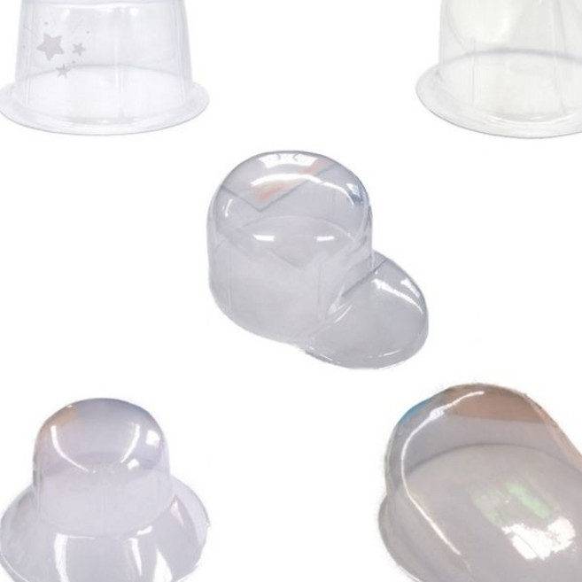 투명 플라스틱 형태 유지 보관 케이스 모자 변형 방지 수납 정리 보호 커버 먼지, 1개, 플로피햇