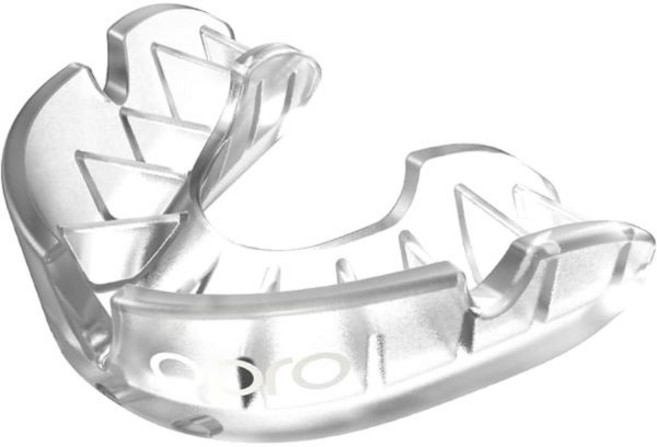 OPRO 스포츠 마우스 가드 실버 레벨, 투명/투명