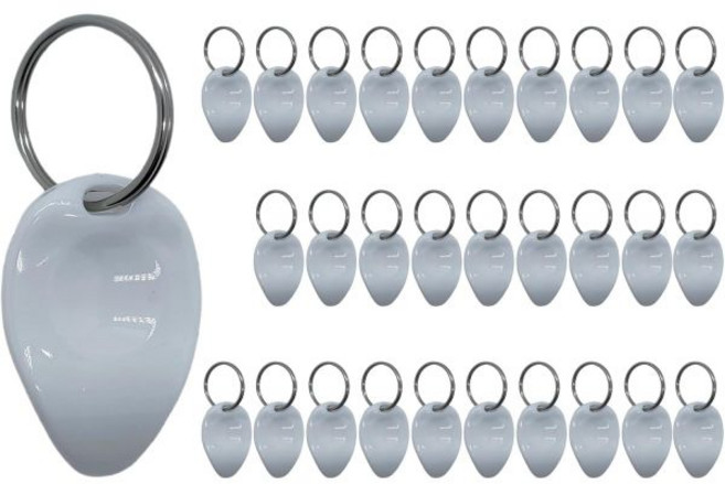 30 PCS 로또 스크래처 도구 열쇠고리엄지 복권 티켓 스크래처 열쇠고리 라벨용 스크래퍼 필름, White, White