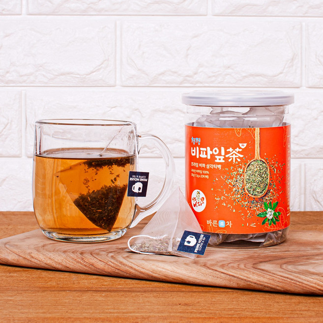 [바른차] 비파잎차 삼각티백 20개입 / 건강한 / 카페인 없는, 1개, 4g