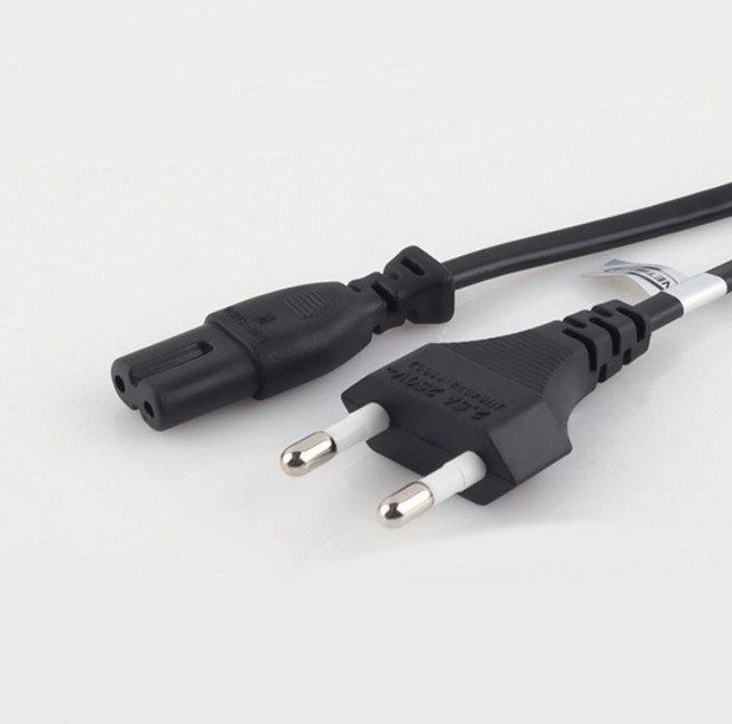 전자기기연결220V 8자형전원코드 노트북 프린터AC전원케이블 0.6m