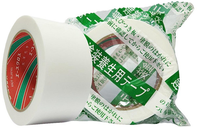 보양테이프 에이스크로스 50mmx25m 잔사 끈적이 적은 무잔사 이지컷 마스킹 바닥보양 테이프, 1개