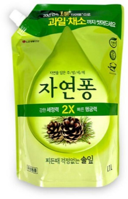 자연퐁 솔잎 리필, 10개, 1.1L