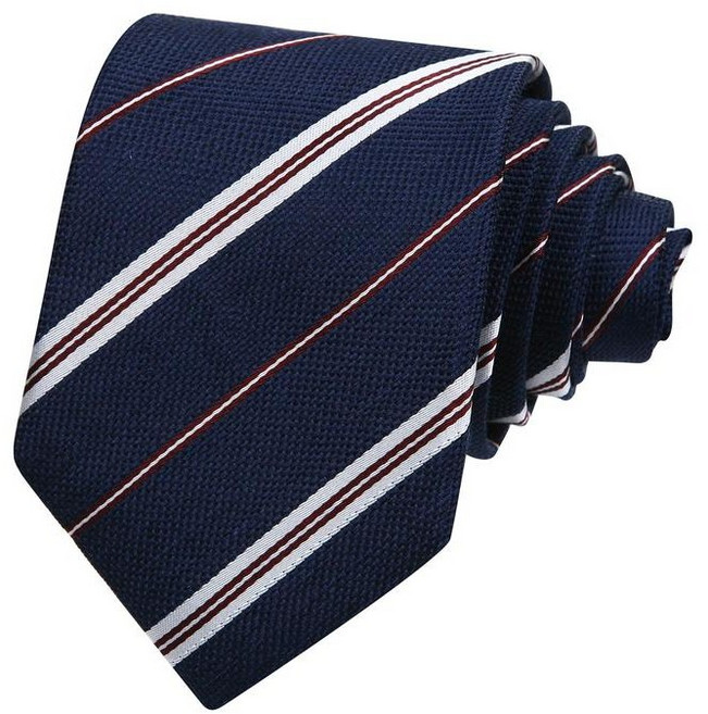 타운젠트 남성 네이비 사선 스트라이프 넥타이