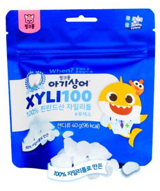 핑크퐁 자일리100 껌, 40g, 5개