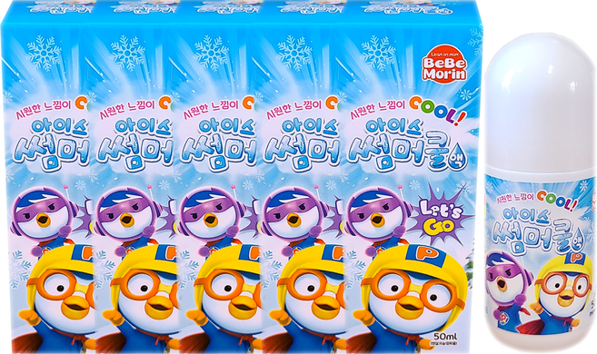 뽀로로 아이스 썸머쿨액 50ml, 5개