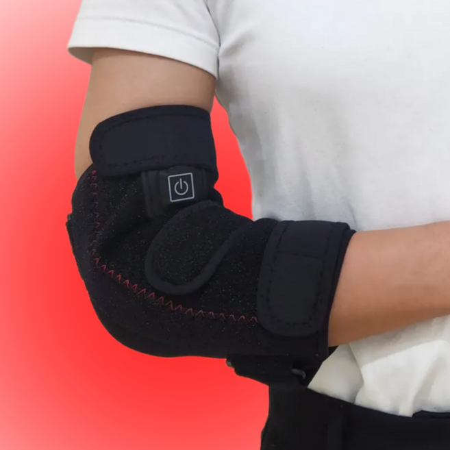 [침투율 25배] 닥터레벨 근적외선 팔꿈치 온열 찜질기 테니스 엘보 찜질, 1개