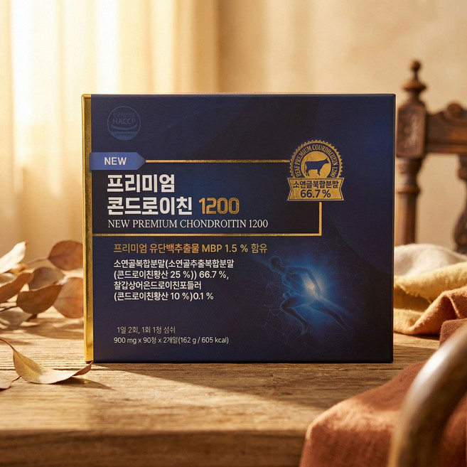 뉴 프리미엄 콘드로이친 1200 소연골복합분말첨가, 2개, 90정