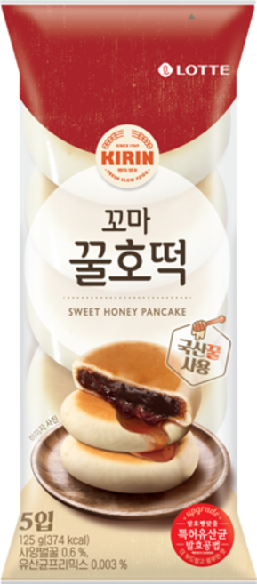 롯데 꼬마꿀호떡 120g, 5개