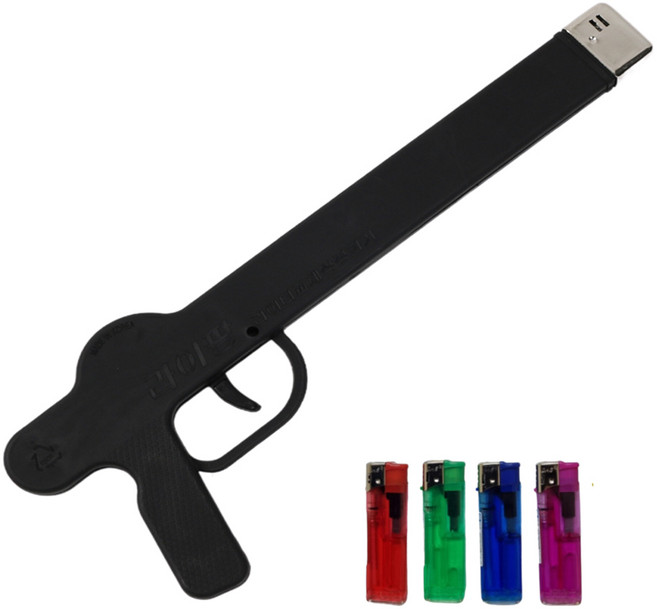 2026년형 라이팡 대형(34cm) 불총 주방 식당 외식업 업소 전자 라이터 라이타 교체식 점화기, 본품+라이터4개, 1개