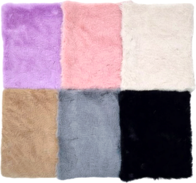 옐로구르미 미용실 인조 밍크털 츄레이 깔개 매트 가위 정리대, 1개, 밍크털_아이보리