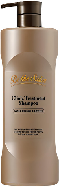 비더살롱 크리닉 트리트먼트 샴푸, 1L, 1개