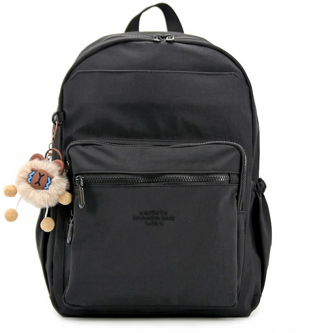 미쓰백 여성용 모닝 가벼운 나일론 카고 백팩 + 카피바라 키링 세트