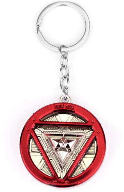 어벤져스 아이언맨 열쇠고리 자동차 키홀더 펜던트, 1개, 레드(로프)