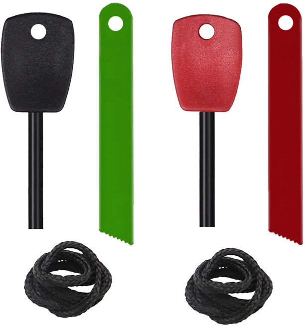 부싯돌 파이어 스틱 파이어 스타터 생존 극한 체험 불꽃 부시돌, 2개, 혼합A