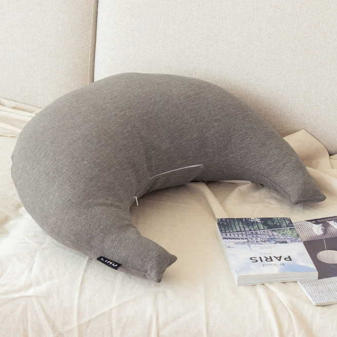 LINU 리누 뉴문쿠션 카치온 반달쿠션, 쿠키