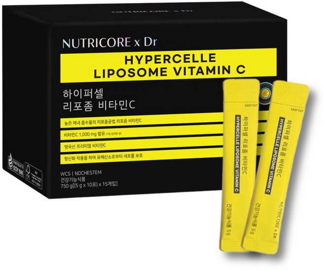 뉴트리코어 리포좀 비타민C 150p, 120g, 5개