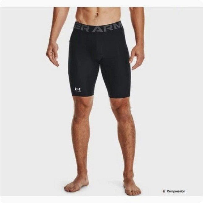 언더아머 남성 스포츠 기능성 5부 레깅스 HeatGear 이너 바이크 쇼츠 히트기어 컴프레션 헬스 런닝 속건성 1361602-001_NC유성점