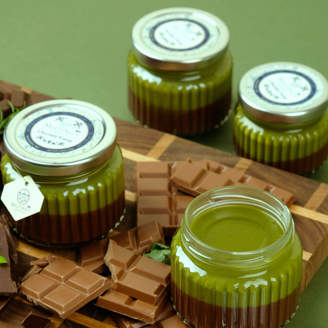 멜팅스 초코나무숲 초코 녹차 잼 스프레드, 4개, 255ml