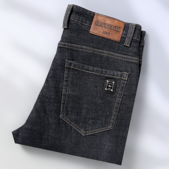 Black Eagle (블랙이글) 스판 기모 청바지 극세기모 안감 데님 팬츠 남자 청바지 스트레이트핏 (정품)