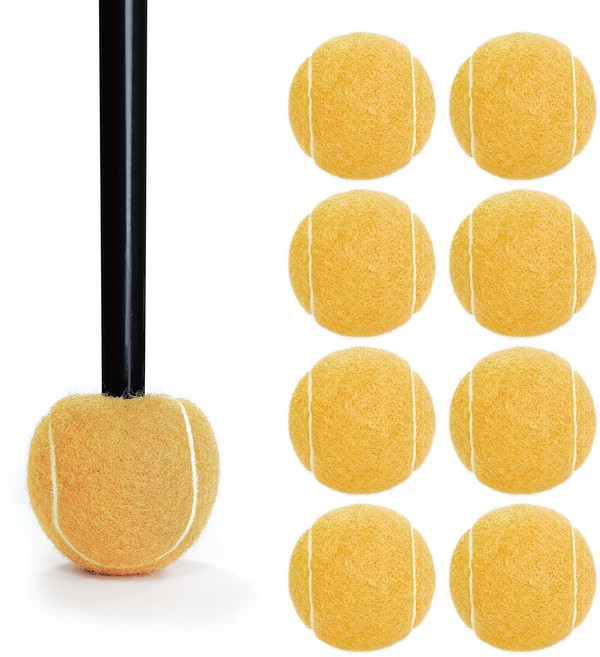 KI 에코비 얇은다리 미니 테니스공 의자발커버 8P, 크림베이지