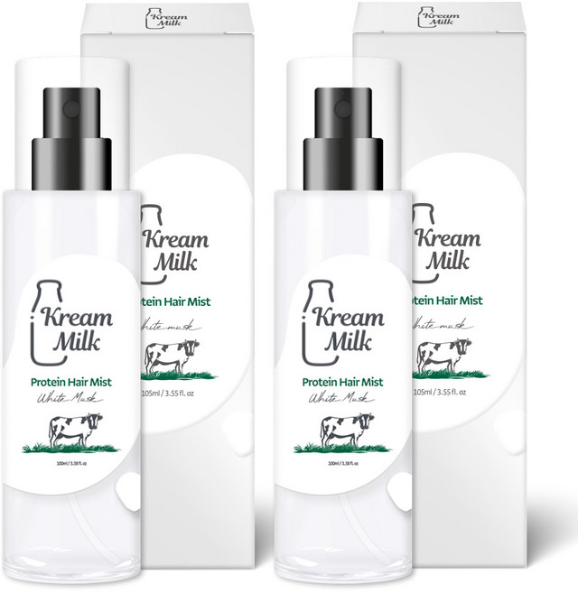 크림밀크 단백질 헤어 미스트 화이트머스크향, 1개, 105ml