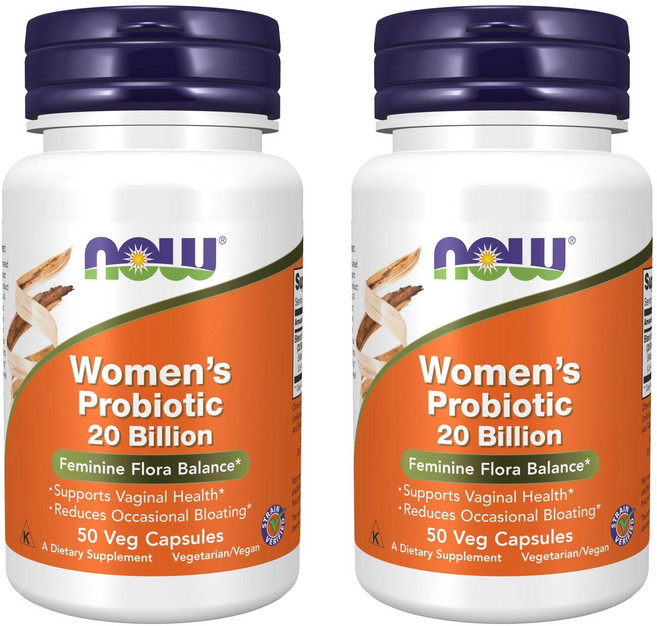 NOW Foods 女用益生菌素食膠囊, 50顆, 2罐