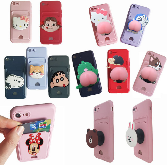 갤럭시 A16 SM-A165N 휴대폰 케이스 세트 핑거톡 스마트톡 거치대 카드 수납 포켓 실리콘 젤리 슬림 범퍼 폰 홀더 그립 파스텔 칼라 홀트hee