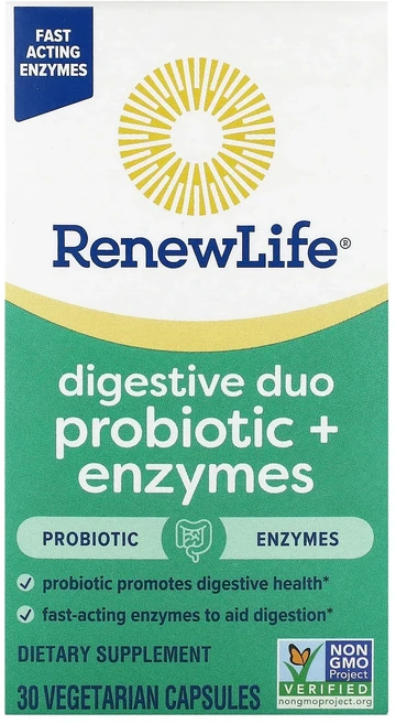 새해 첫좋은선물 Renew Life 소화 듀오 프로바이오틱 + 효소 베지 캡슐 30정 제대로 할인합니다, RenewLife소화듀오프로바이오틱효소베지캡슐30정, 1개 - 쿠팡