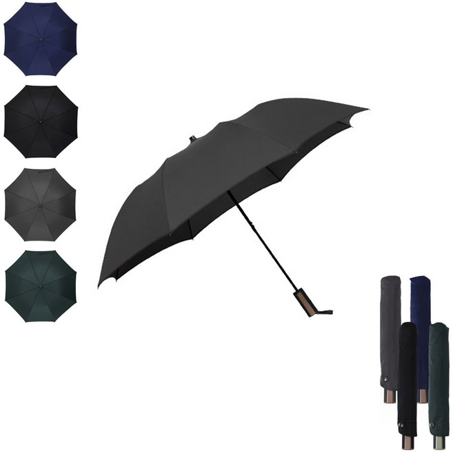 학생 성인 남자 여자 고급 단색 무지 튼튼한 2단 자동 우산 580*8K