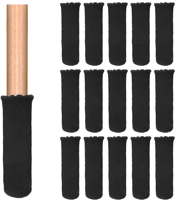 아리코 주방의자 소음방지커버, 블랙, 16개