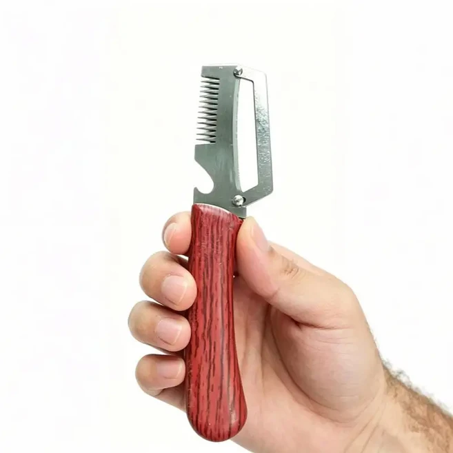 [CL]1PC 스테인레스 스틸 주방 다목적 도구 ​ 플랫 엣지 필러 감자 껍질 벗기는 슬라이서 나이프 수박/멜론, 01 C