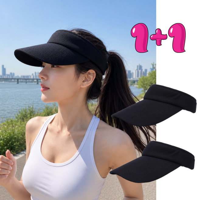 해이톡 1+1 온가족 썬캡 가벼운 단체모자 야외 자외선차단
