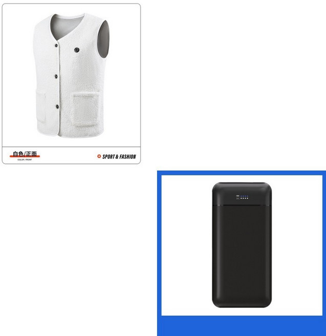 16區搖粒絨發熱馬甲 泰迪絨加熱馬甲 智能恆溫發熱服 發熱保暖馬甲 加熱衣 發熱背心 智能溫控 防寒冷馬夾 保暖騎行背心