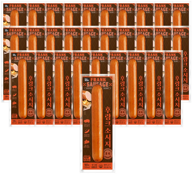 [랭킹닭컴] 잇메이트 후랑크 소시지 훈제, 30개, 100g