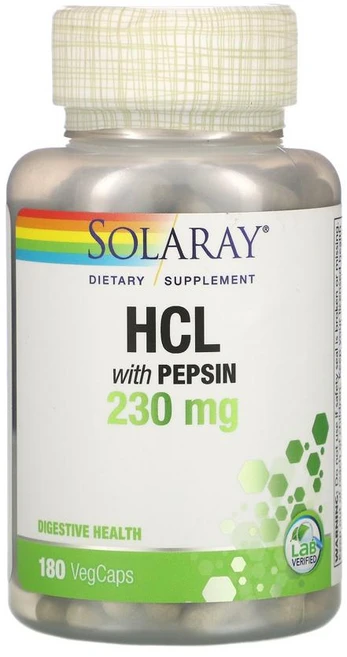 솔라레이 HCL 펩신 230mg 180정 펩신 베타인, 1개 - 쿠팡