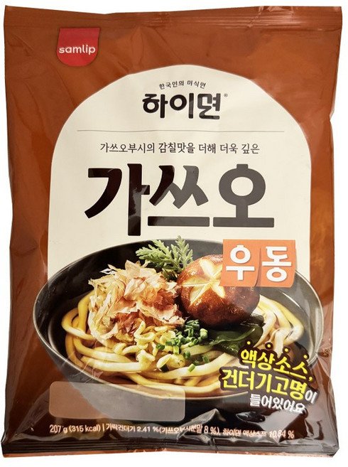 삼립 하이면 가쓰오 우동, 207g, 1개