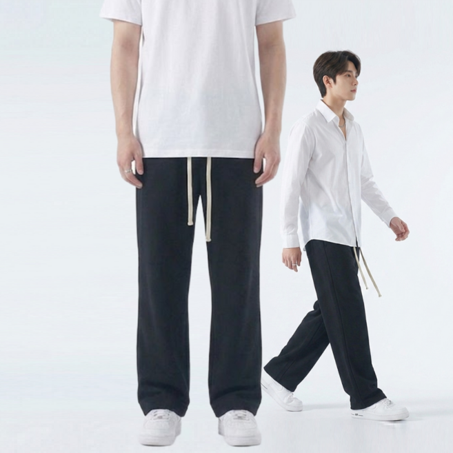 남성 통기성 여름 기본트레이닝 바지 숏 일자핏 찰랑찰랑