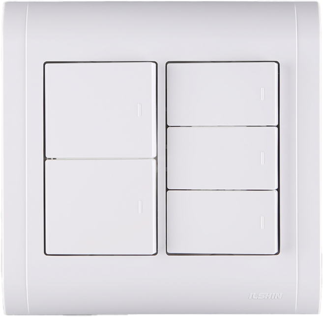 비츠온 매입 스위치(미르 와이드) 중5구1로 37587, 1개