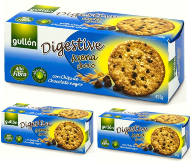 구욘 다이제스티브 초코칩 통밀쿠키, 265g, 3개