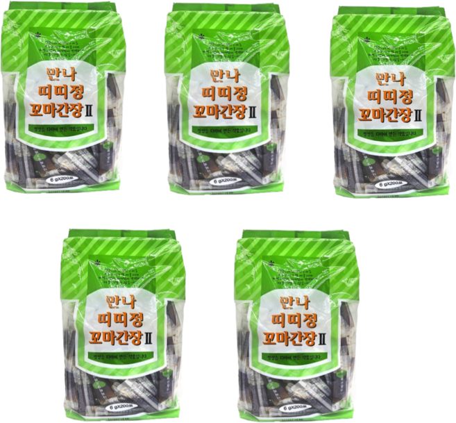 연합식품 만나 띠띠정 꼬마간장, 1.2kg, 5개