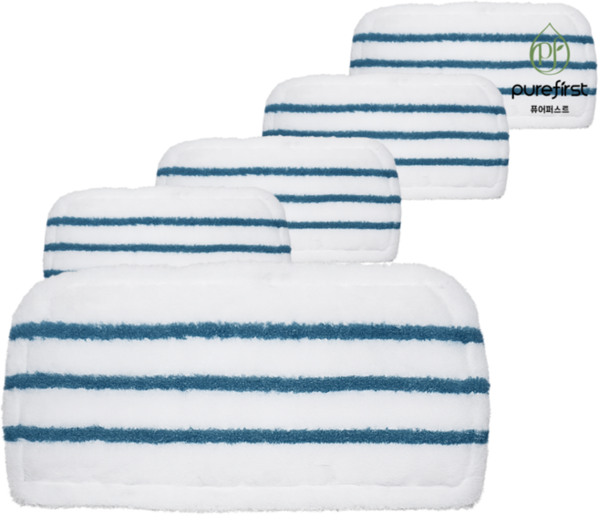 퓨어퍼스트 한경희생활과학 스팀청소기 걸레 패드 블랙앤데커 호환, 5개