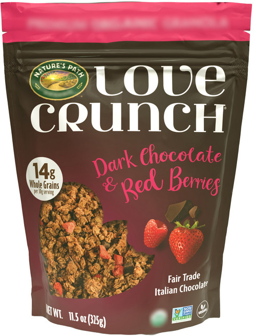 네이쳐스패스 러브 크런치 프리미엄 그래놀라 다크 초콜릿 & 레드 베리, 325g, 1개