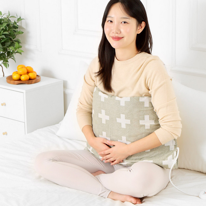 탄소열선 무전자파 황토 온열찜질기(고급형 4선식), 그린