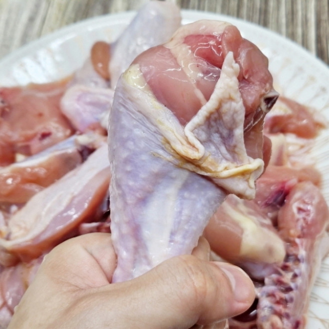 국내산 10호 염지 생닭 1kg 절단닭 다리 날개 윙봉