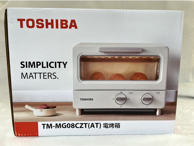 TOSHIBA 8公升日式小烤箱, TM-MG08CZT(AT)
