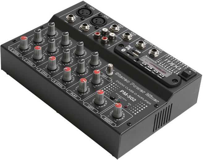 MPA PM-502 5채널 파워드 믹서 USB MP3 FM튜너 블루투스